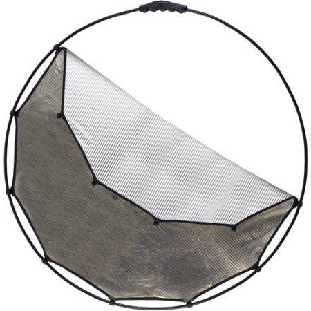 Manfrotto HaloCompact Reflector - okrągła blenda, składana, 2w1, 82cm, (kolor: srebrny, złoty)